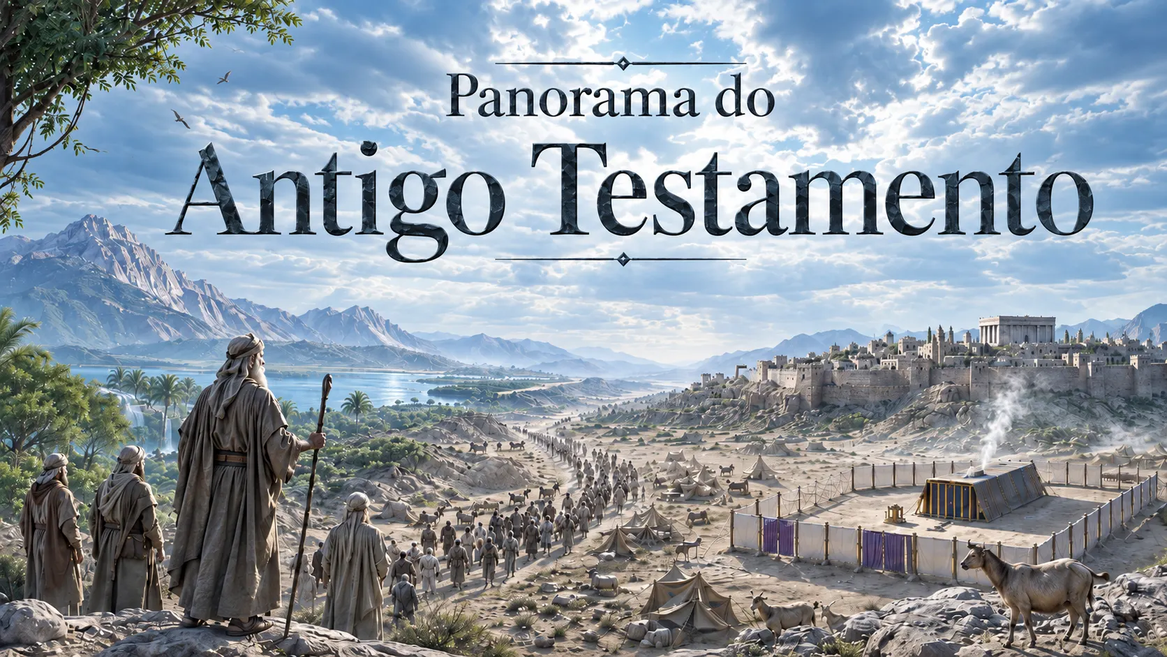 Capa do material Panorama Bíblico do Antigo Testamento