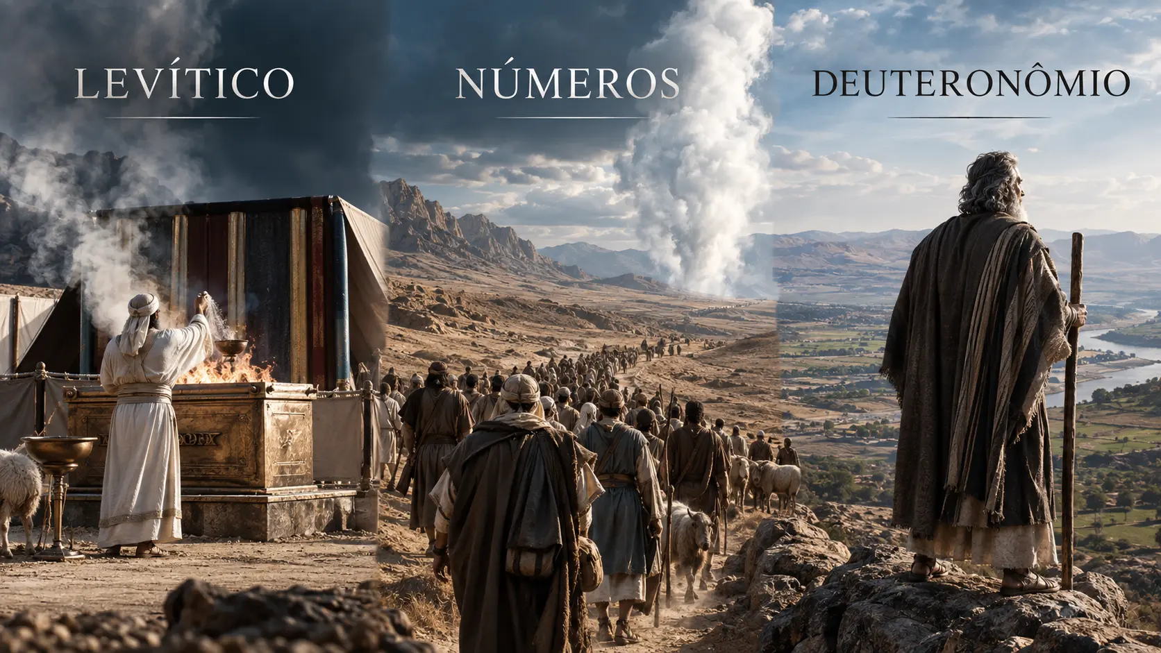 Capa do material Levítico, Números e Deuteronômio
