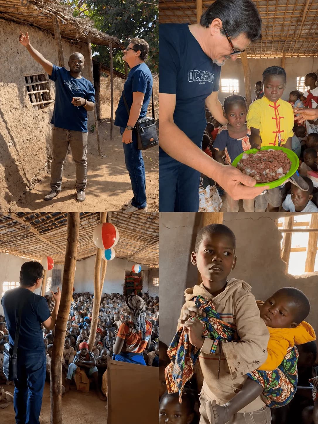 Visitas, encontros e refeições em ações comunitárias.